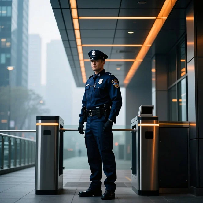 Security guard on site